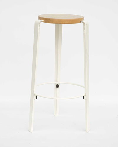 refurbished | Tiptoe BIG LOU bar stool (76cm), cloudy white/oak