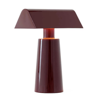 &Tradition Caret MF1 rechargeable lamp, dark burgundy