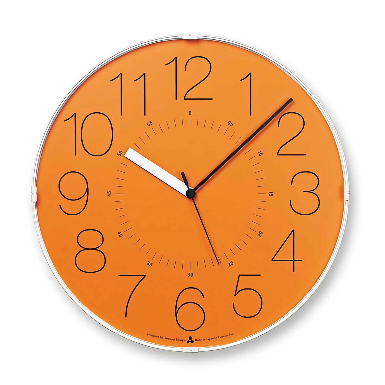 Lemnos CARA wall clock, orange