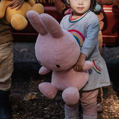 Miffy ECO Corduroy Sitting plush 50cm, pink