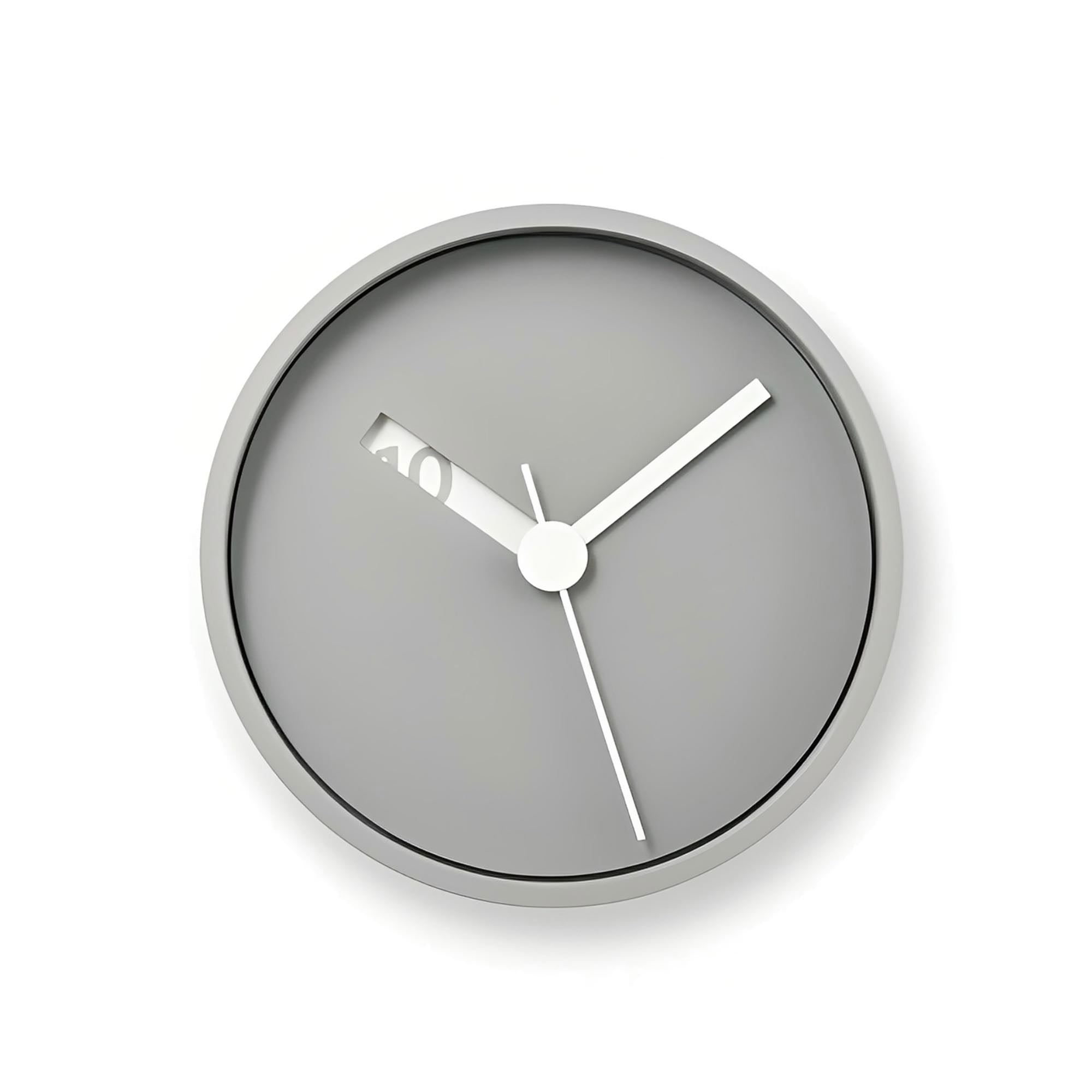 Lenmos Extra Normal clock, grey