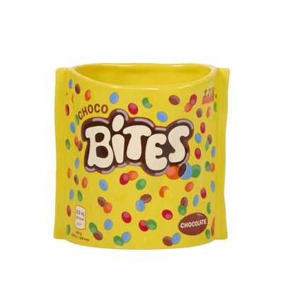 Bitten Choco Bites ceramic planter