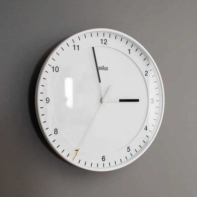 Braun BC17 wall clock, white