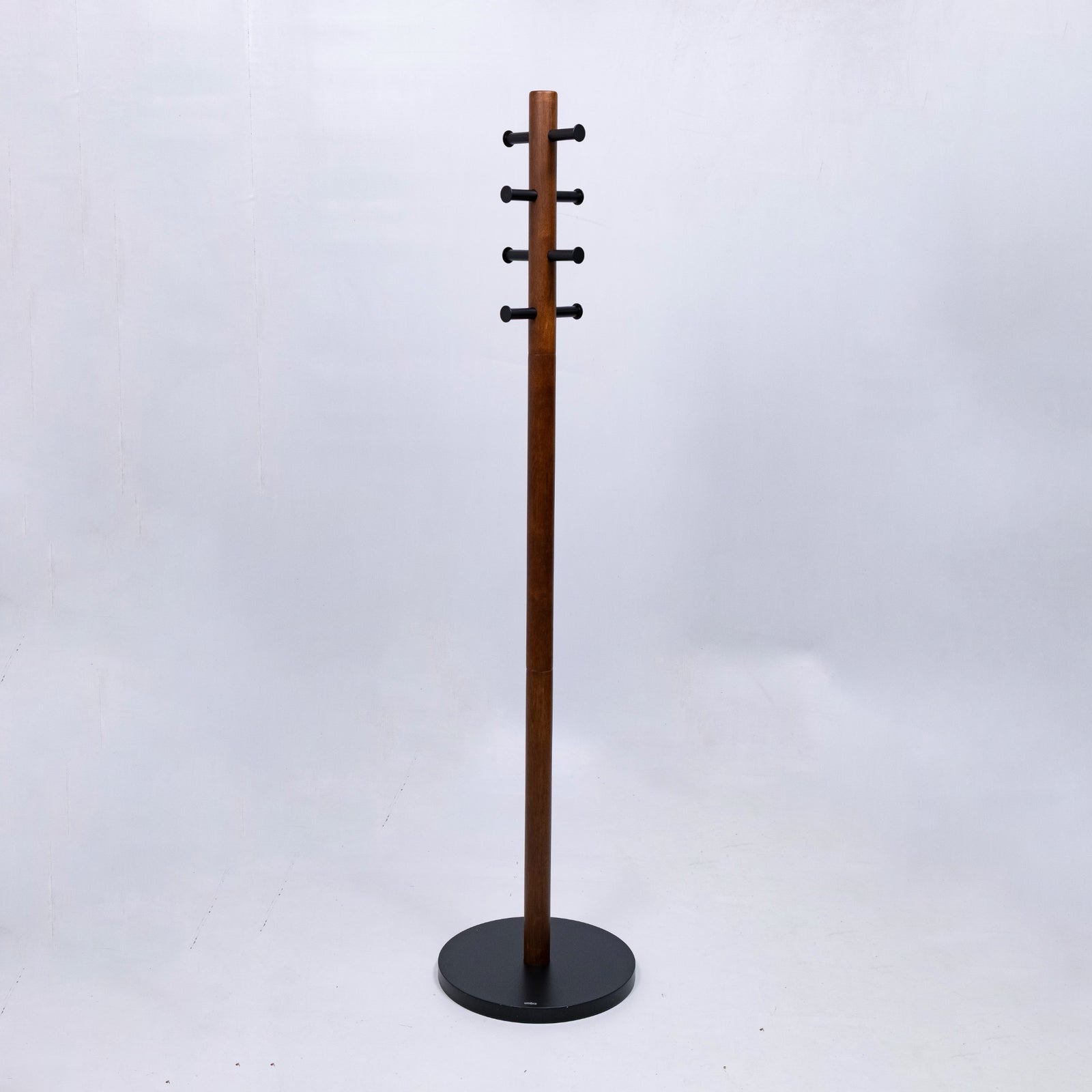refurbished | Umbra Pillar coat rack, walnut/black