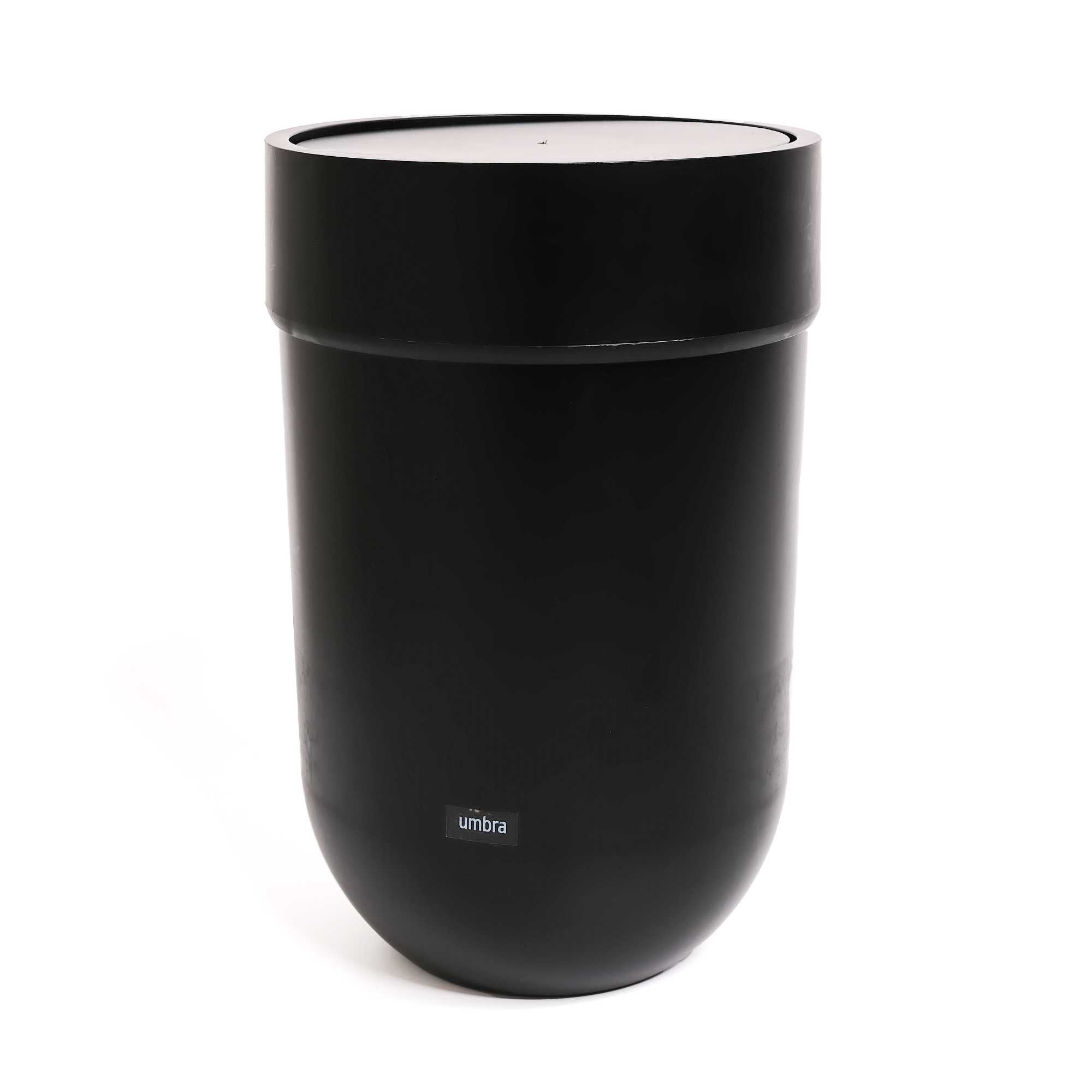 Umbra Touch Waste Can With Lid (6 L) , Black