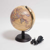 refurbished | WoodGlobe Antique Map globe lamp 10"