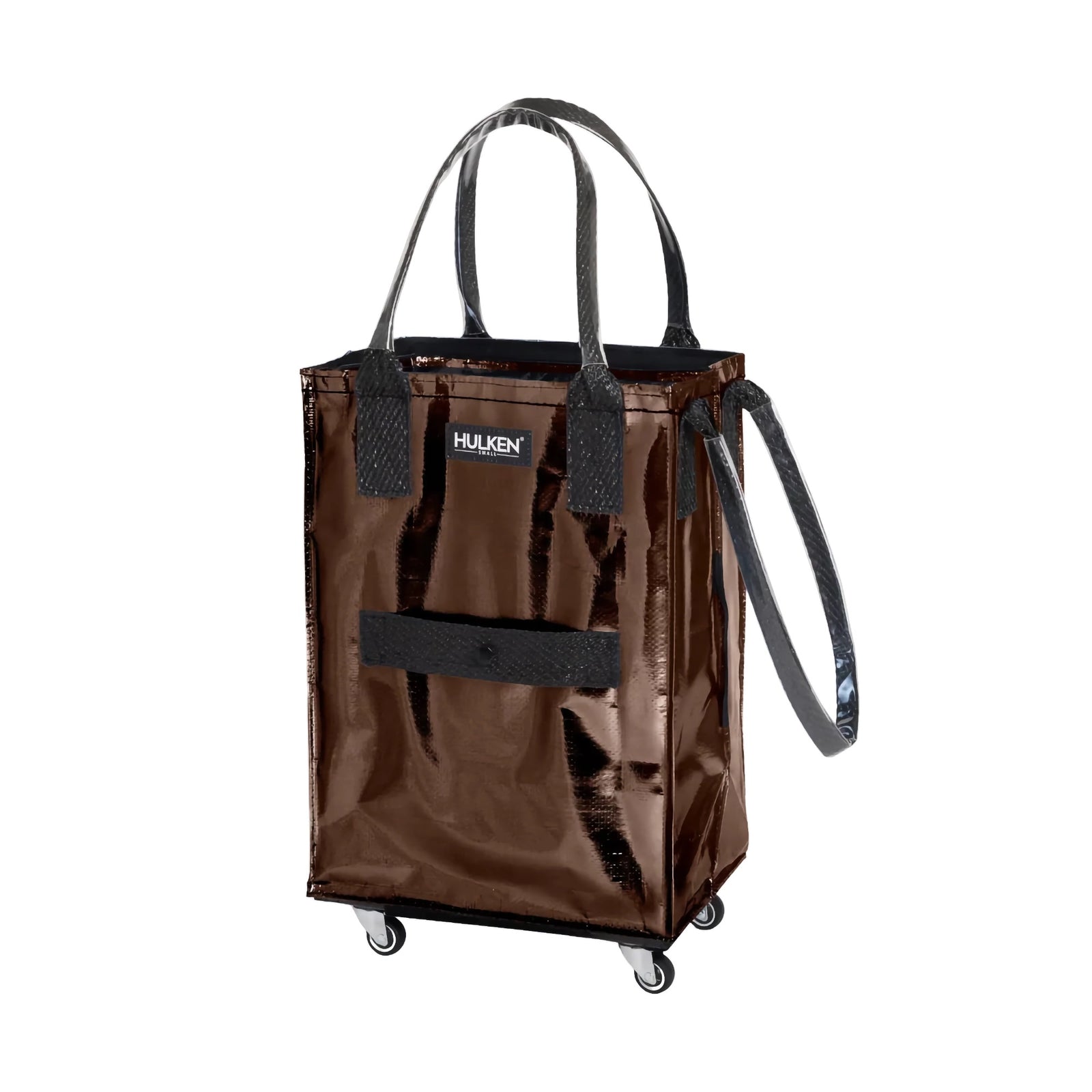 Hulken® Original rolling tote bag small, chocolate brown