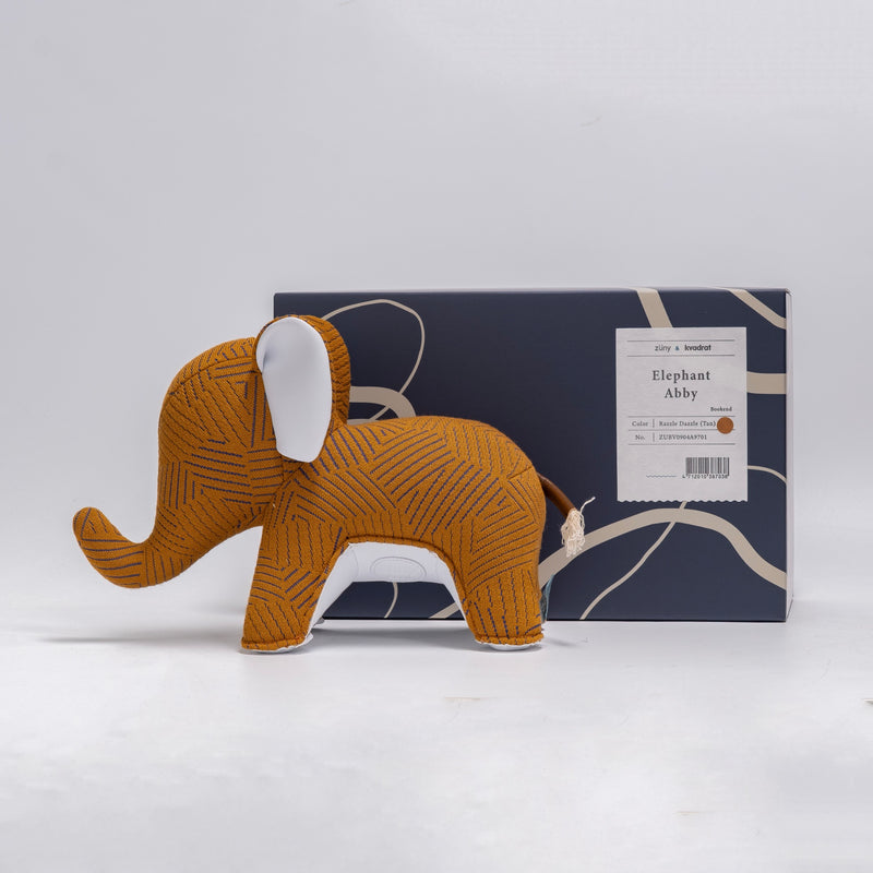 refurbished | Zuny bookend, elephant abby tan (kvadrat razzle dazzle)
