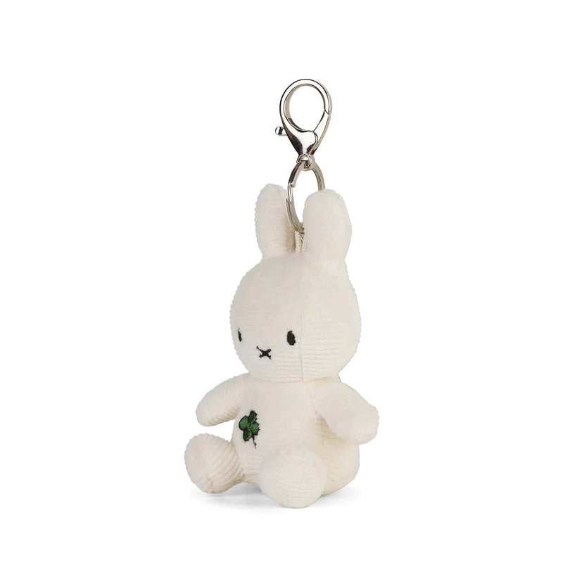Bon Ton Toys Miffy Four Leaf Clover Keychain, Off-White