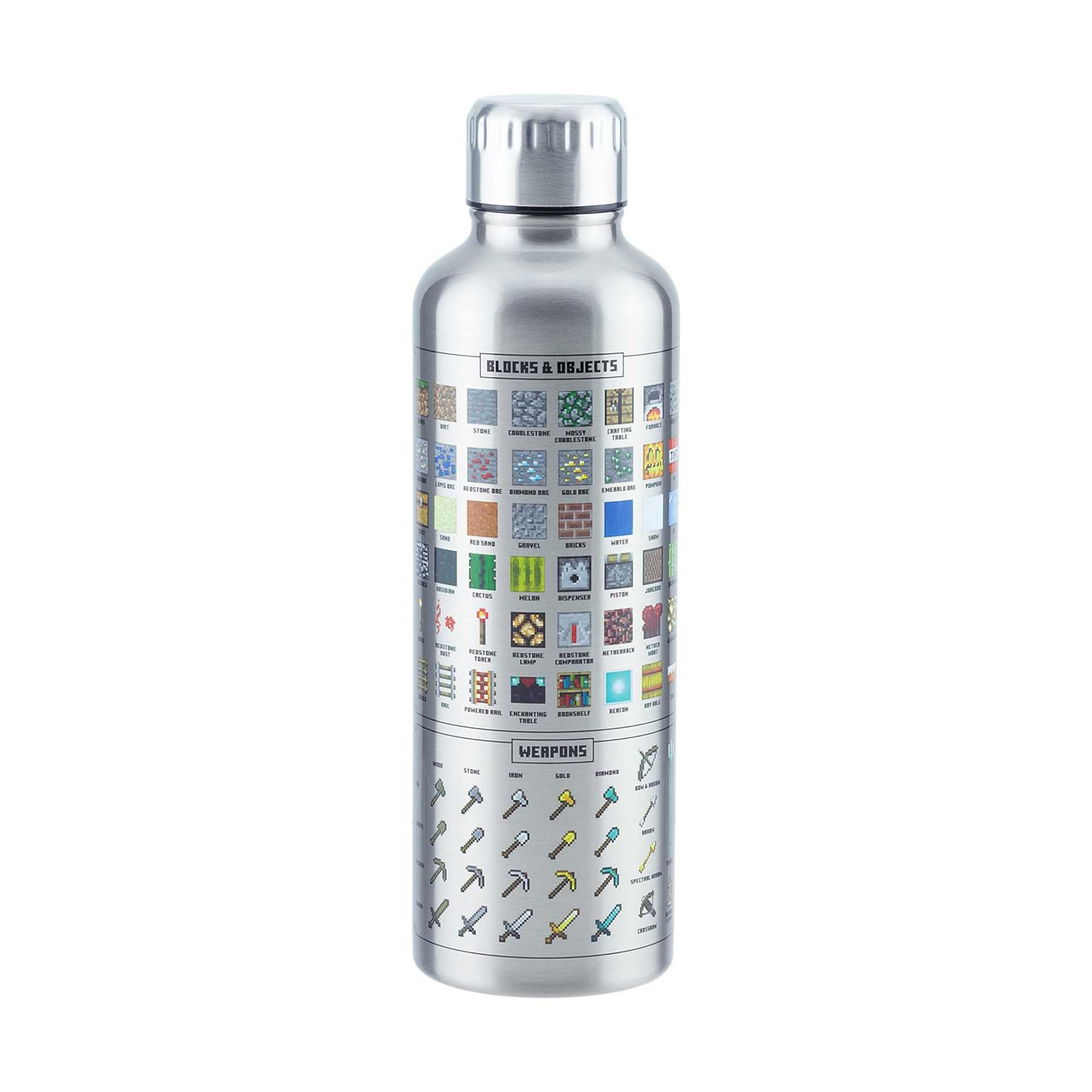 Paladone Minecraft Metal Water Bottle (500ml)