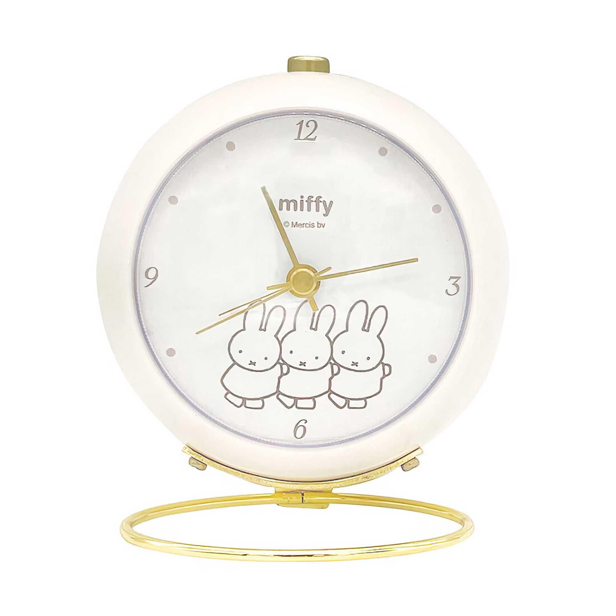 Miffy Ring Clock, ivory