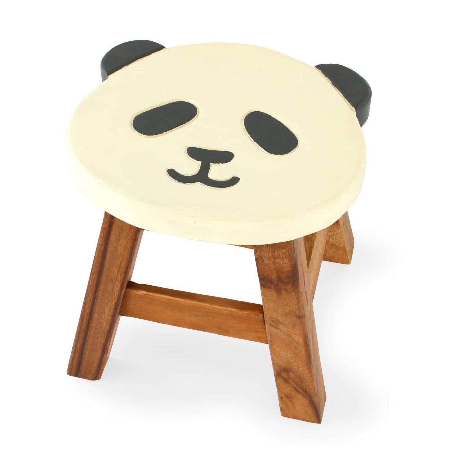 Acacia Wood Mini Stool, Panda