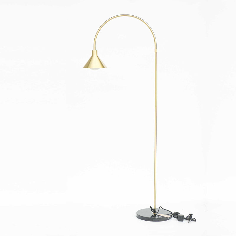 ex-display | Hübsch Pipe Floor Lamp, Black/Brass
