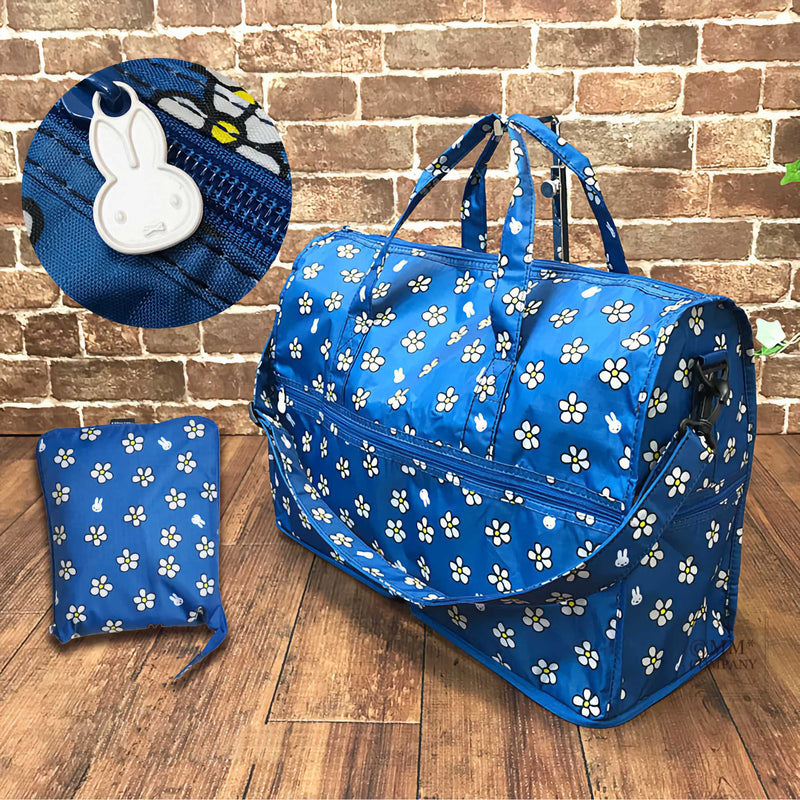 Hapitas x Miffy Flower Blue Boston Bag