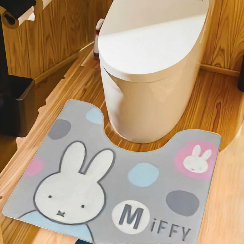 Miffy PVC Toilet Mat , Bubble