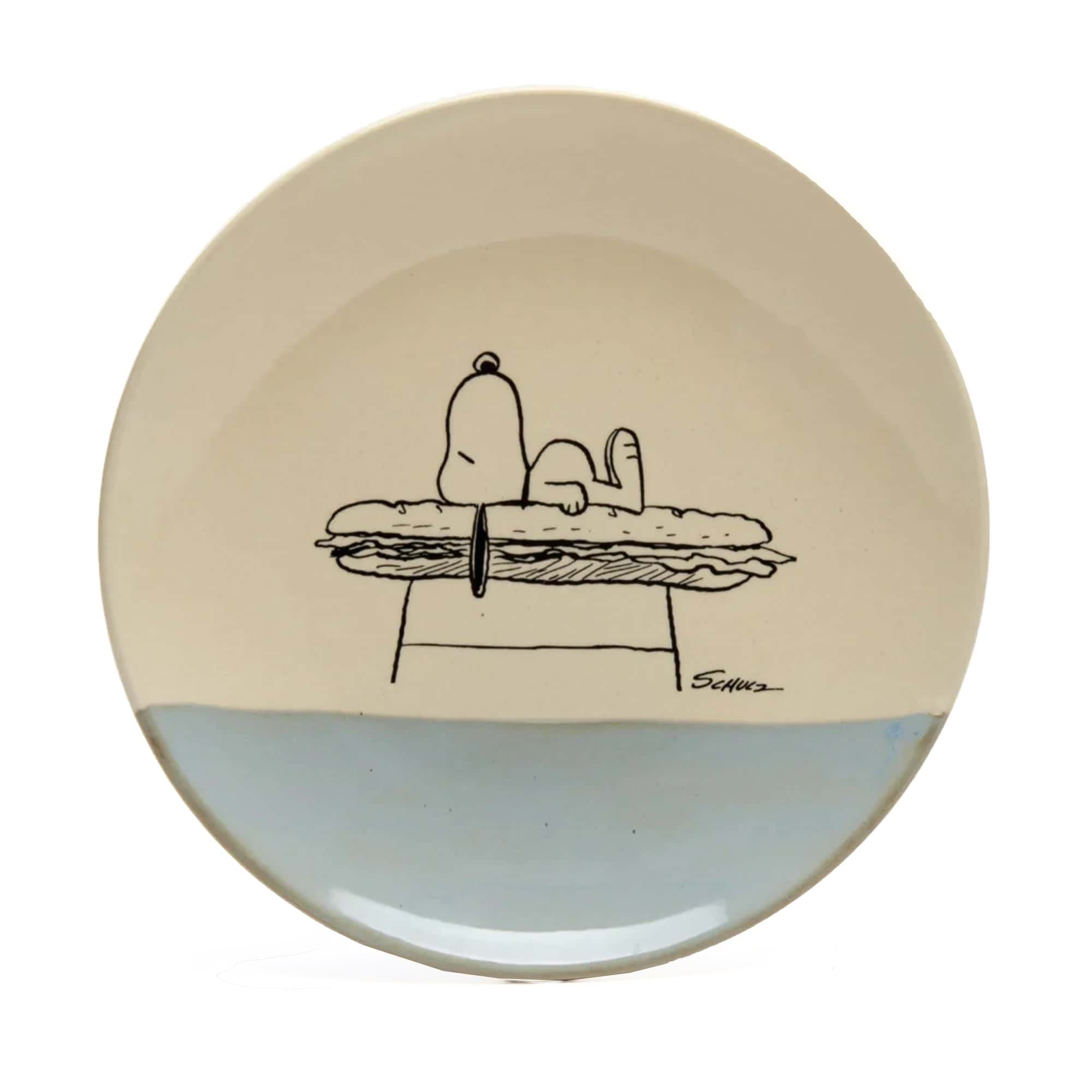 Magpie x Peanuts stoneware platter, sando
