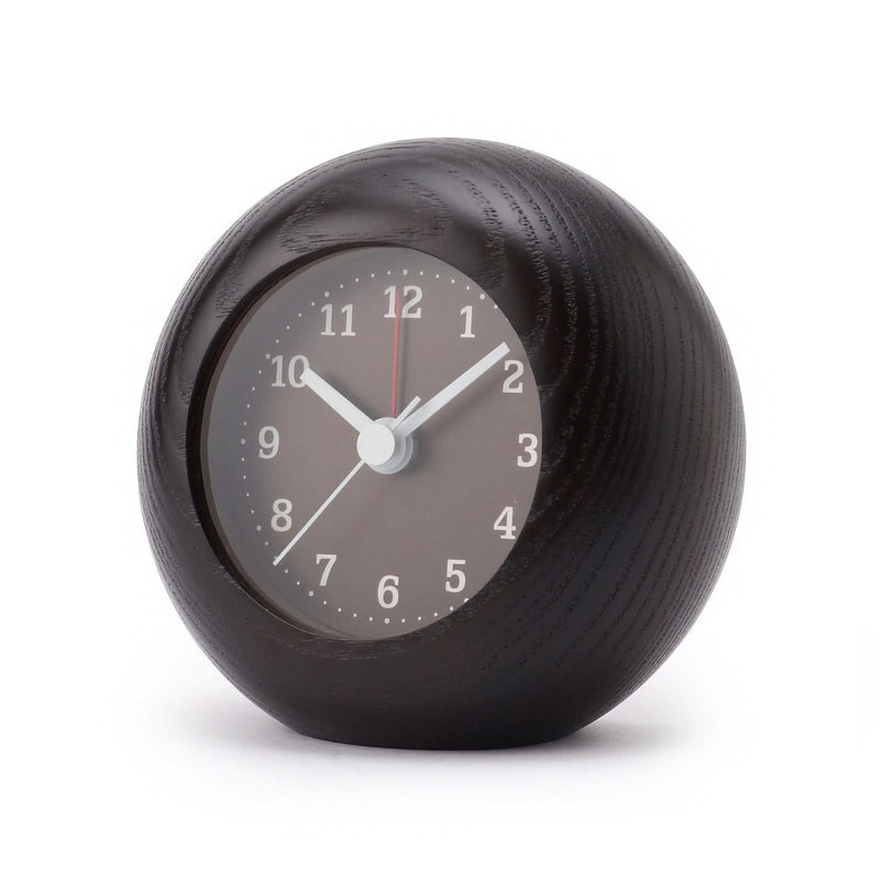 Lemnos Rest Round Alarm Clock, Brown