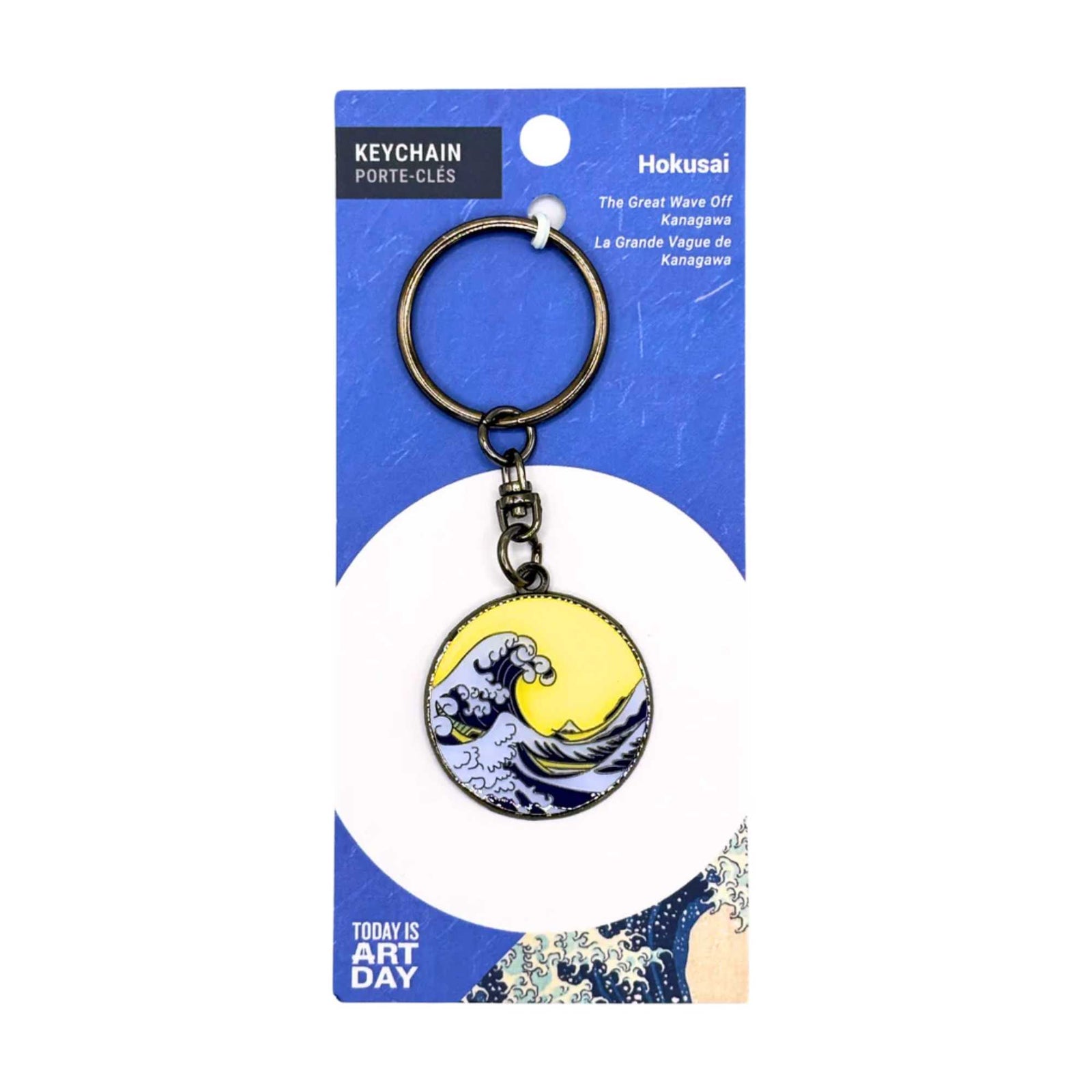 Today is Art Day The Great Wave Keychain