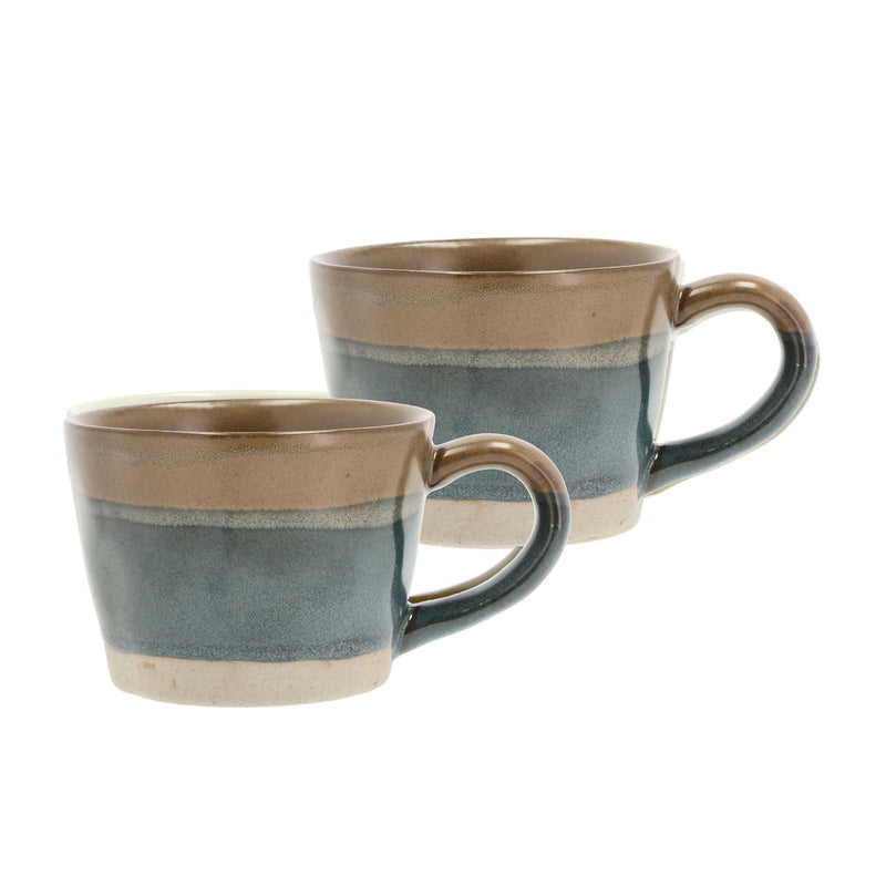 Villa Collection Denmark Evig Mug set of 2, blue/brown