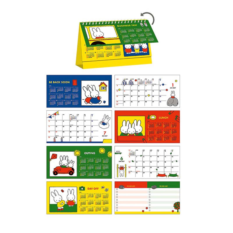 Miffy desk message calendar 2027