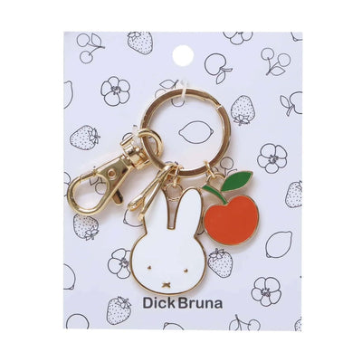 Bruna Miffy Face&Motif key charm, apple
