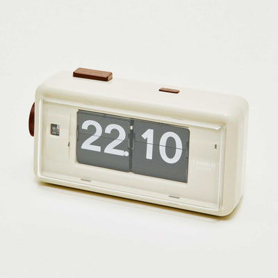 Twemco AL-30 Alarm Flip Clock, Beige