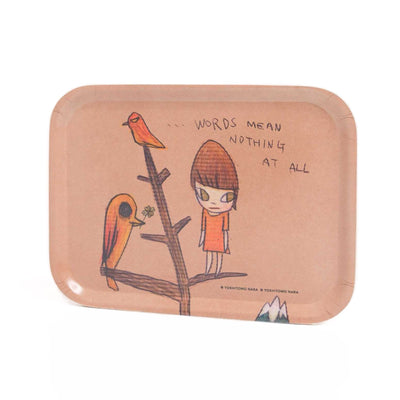 Yoshitomo Nara "... Words Mean Nothing at All" art tray