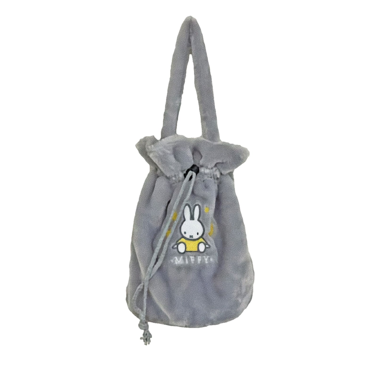 Miffy Boa handbag with drawstring, grey