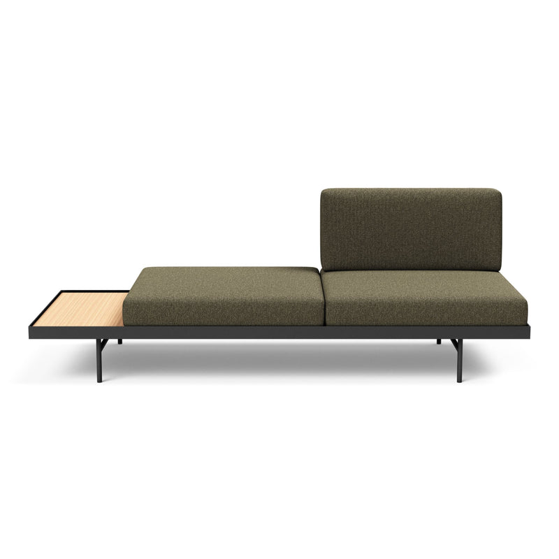 Innovation Living Puri daybed with oak table, 535 boucle forest green