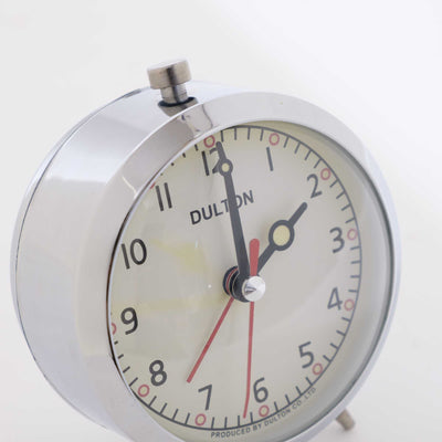 ex-display | Dulton Alarm Clock, Chrome