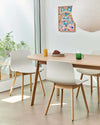 Hay About A Chair AAC 12, melange cream 2.0/oak lacquered