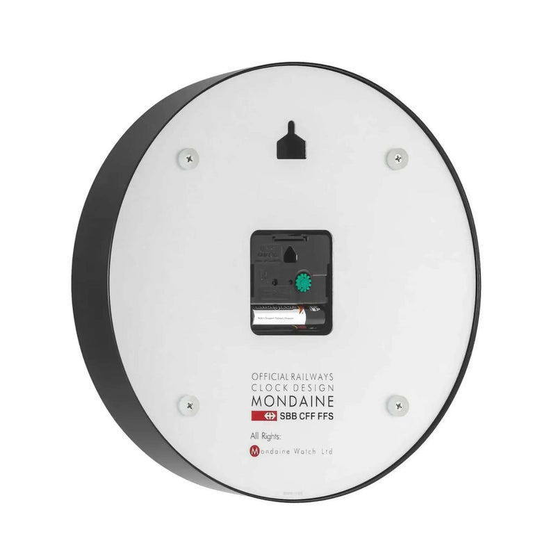 Mondaine wall clock ø25, black