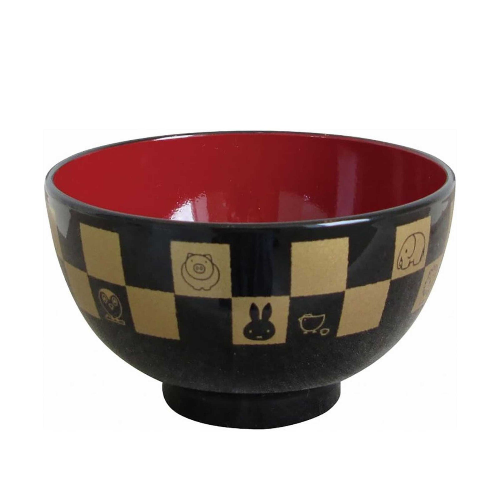Miffy Checker Painted Soup Bowl