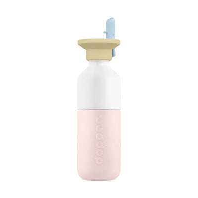 Dopper Steel x Flip Straw bottle 350ml, sunny sorbet