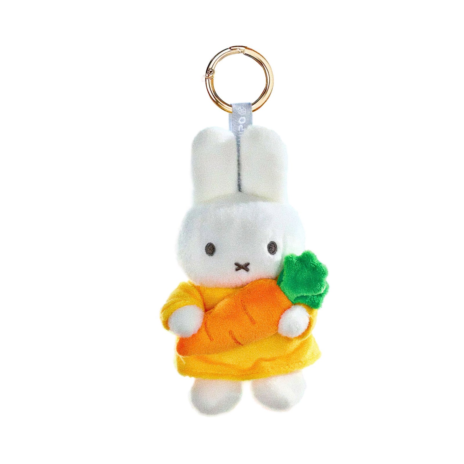 Vipo x Miffy Hug Series plush keychain, carrot