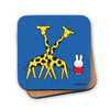 Star Editions Miffy cork coaster, miffy with two giraffes