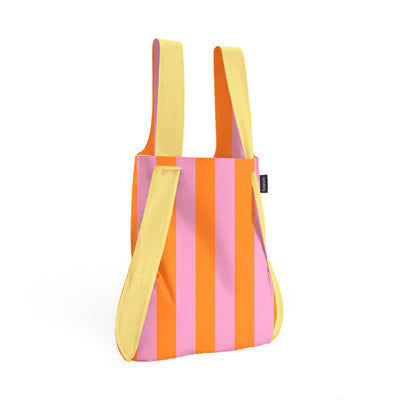 Notabag Original backpack tote, vanilla stripes