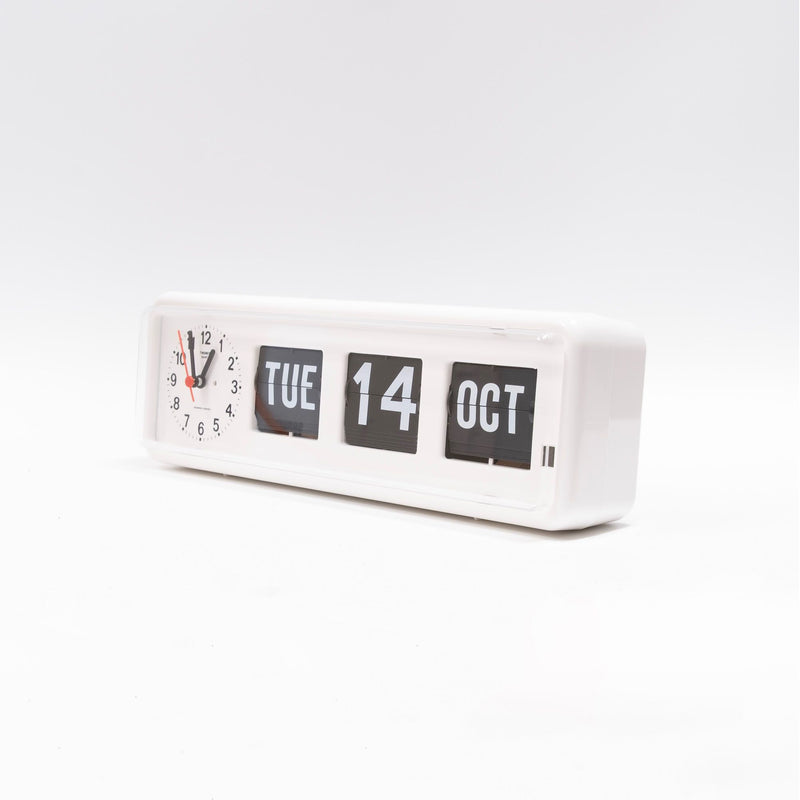 refurbished  | Twemco BQ-38 Perpetual Calendar Clock, white