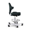 HAG Capisco 8106 ergonomic chair, Kvadrat Steelcut Trio STT883/Silver