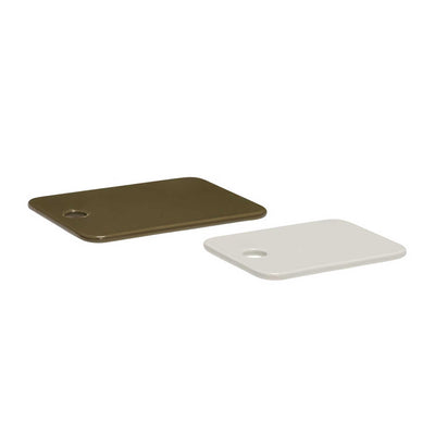 Hübsch Amare Ceramic Boards Sand/Olive (set of 2)