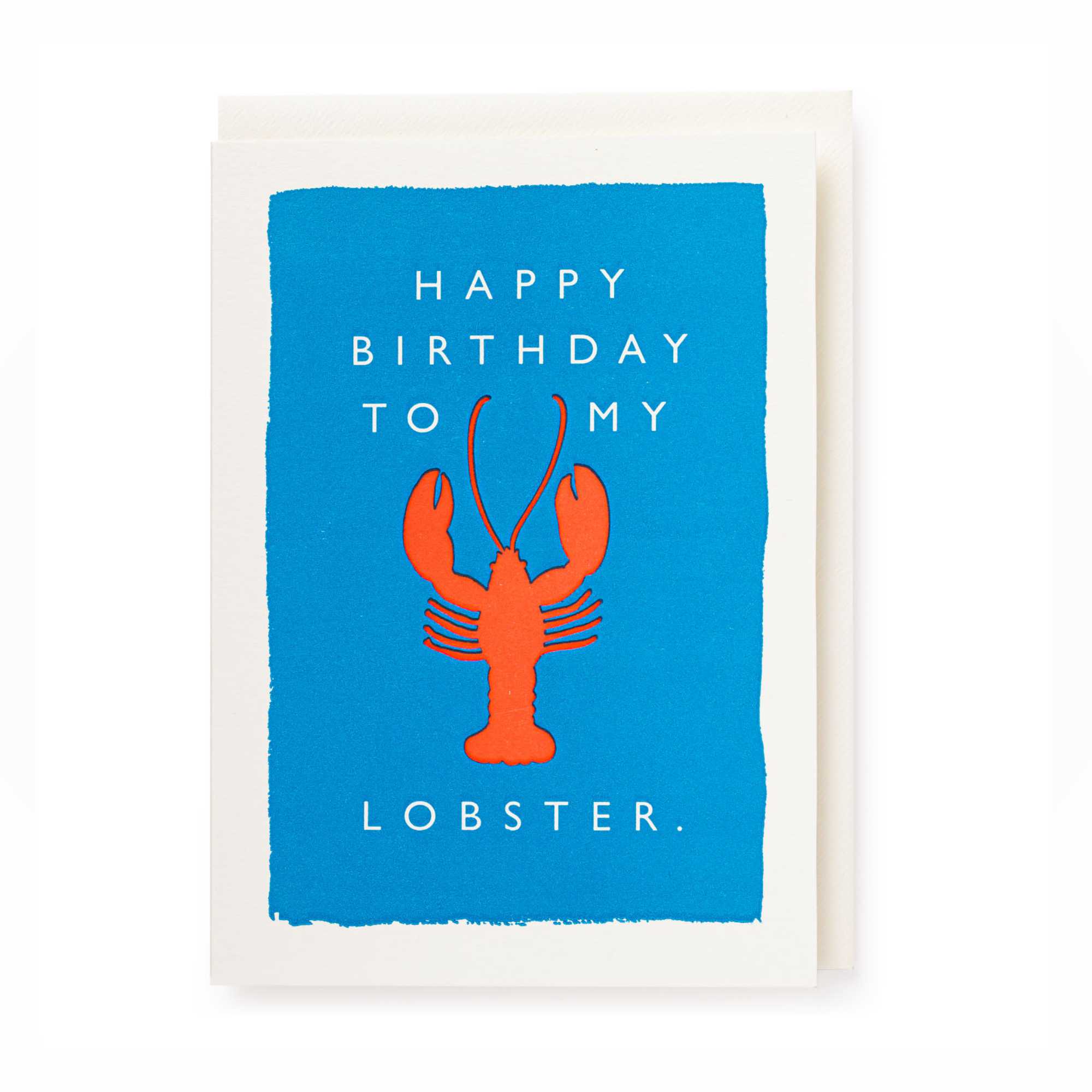 Archivist 'Lobster B day' luxury letterpress printed card