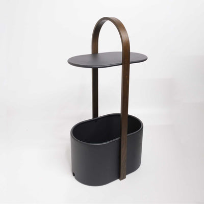 refurbished | Umbra Bellwood side table w. storage and cable management, black