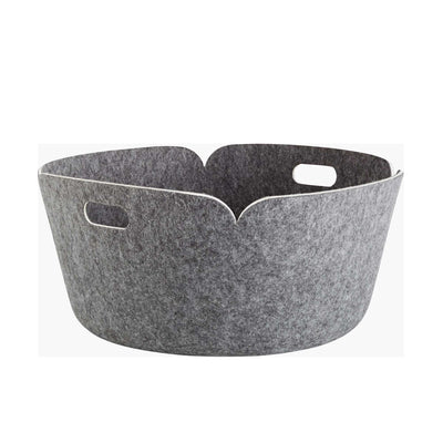 Muuto Restore Round Basket, Grey Melange