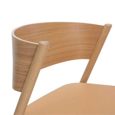 Hubsch Oblique lounge chair seat, natural