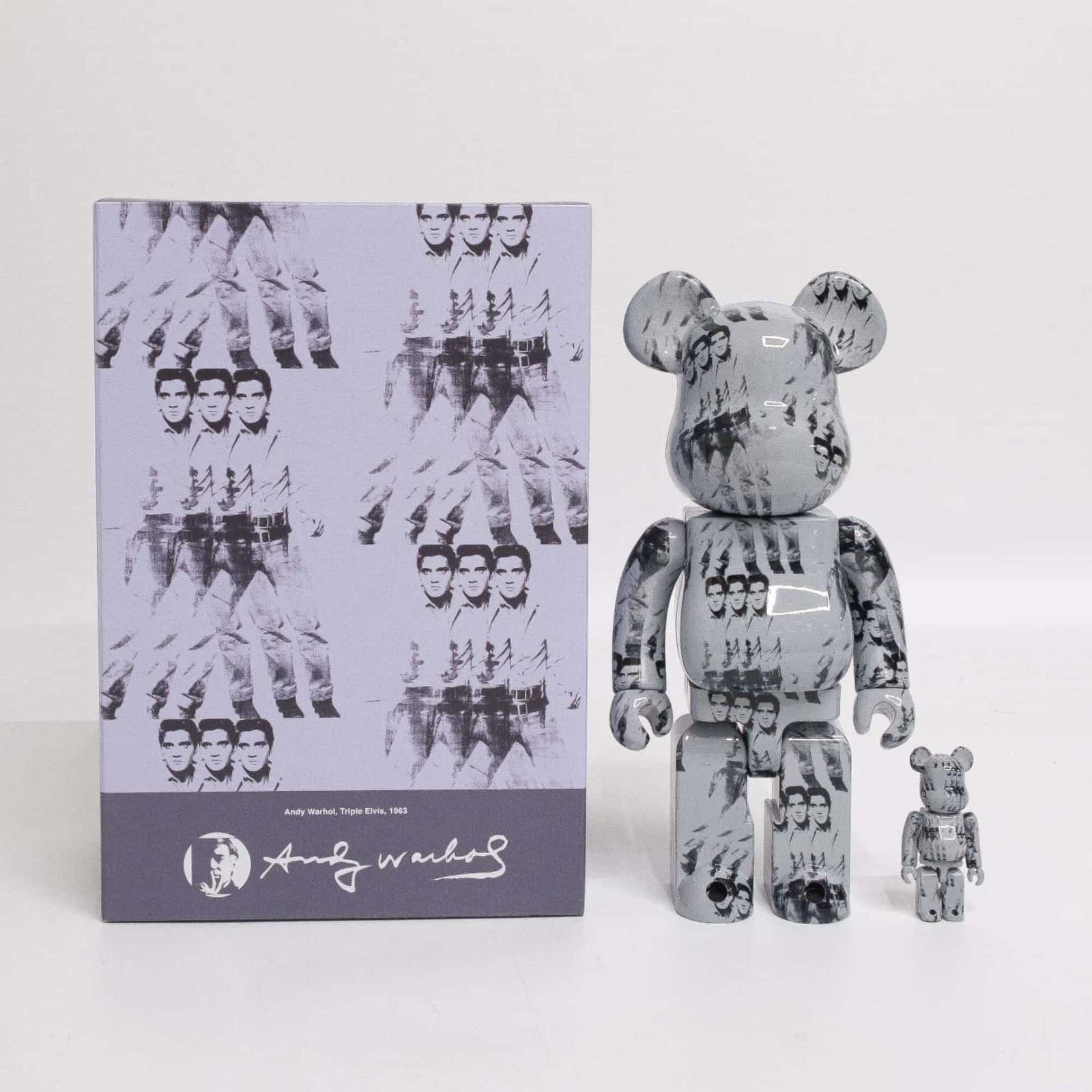 ex-display | BE@RBRICK Andy Warhol's ELVIS PRESLEY 100% & 400%