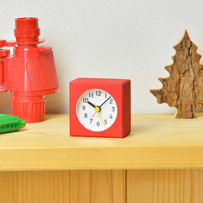 Lemnos Farbe alarm clock, red