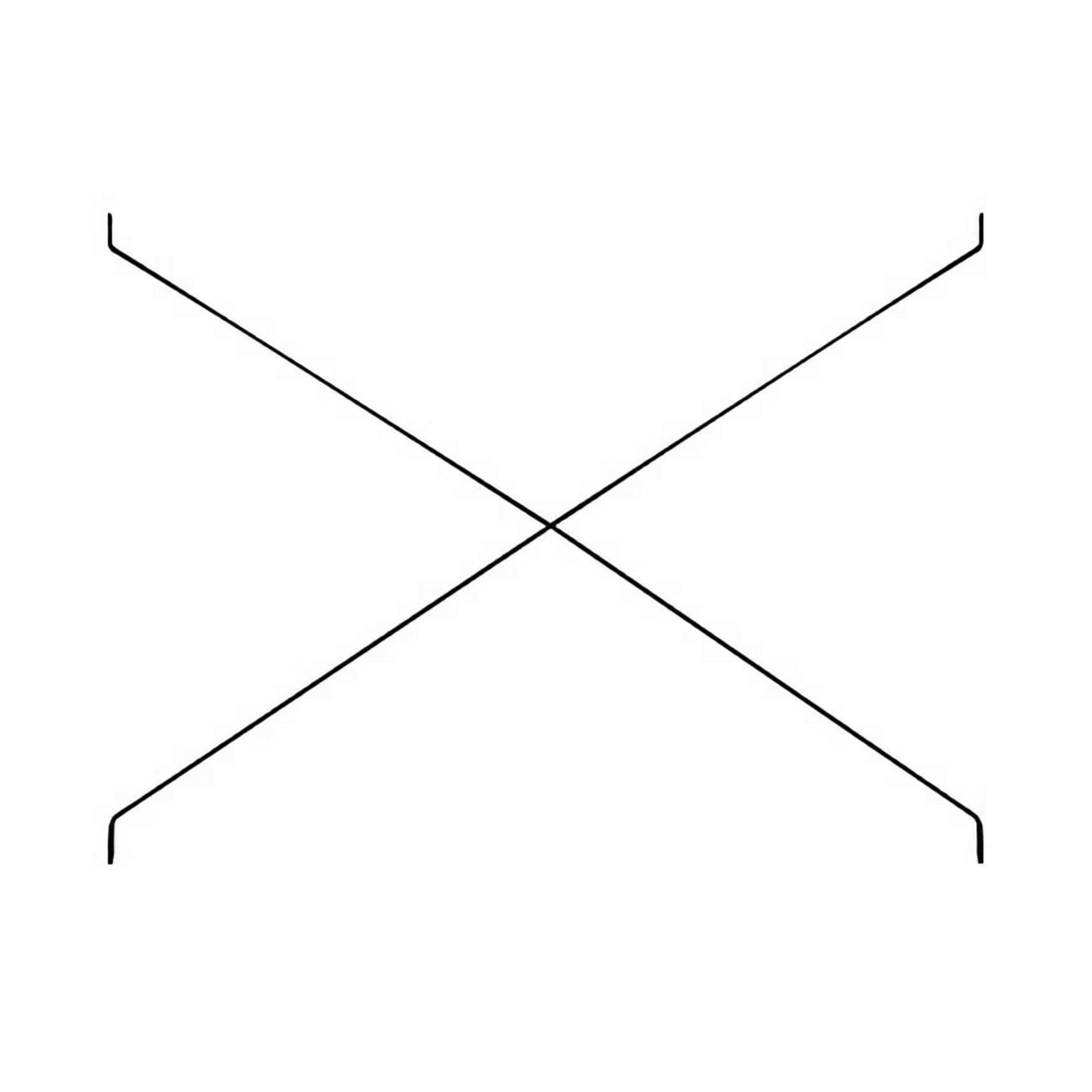 String Freestanding crossbar 58cm, black
