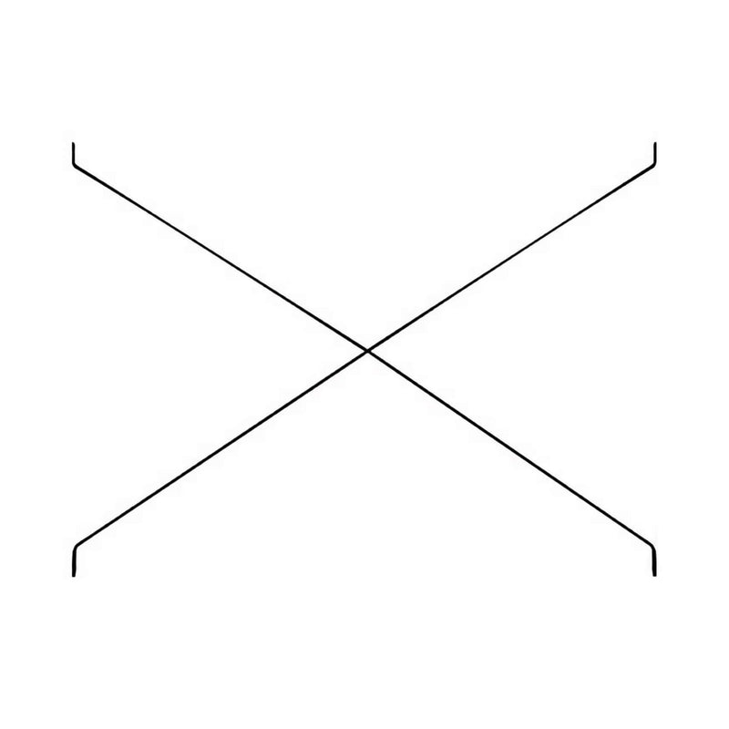 String Freestanding crossbar 58cm, black
