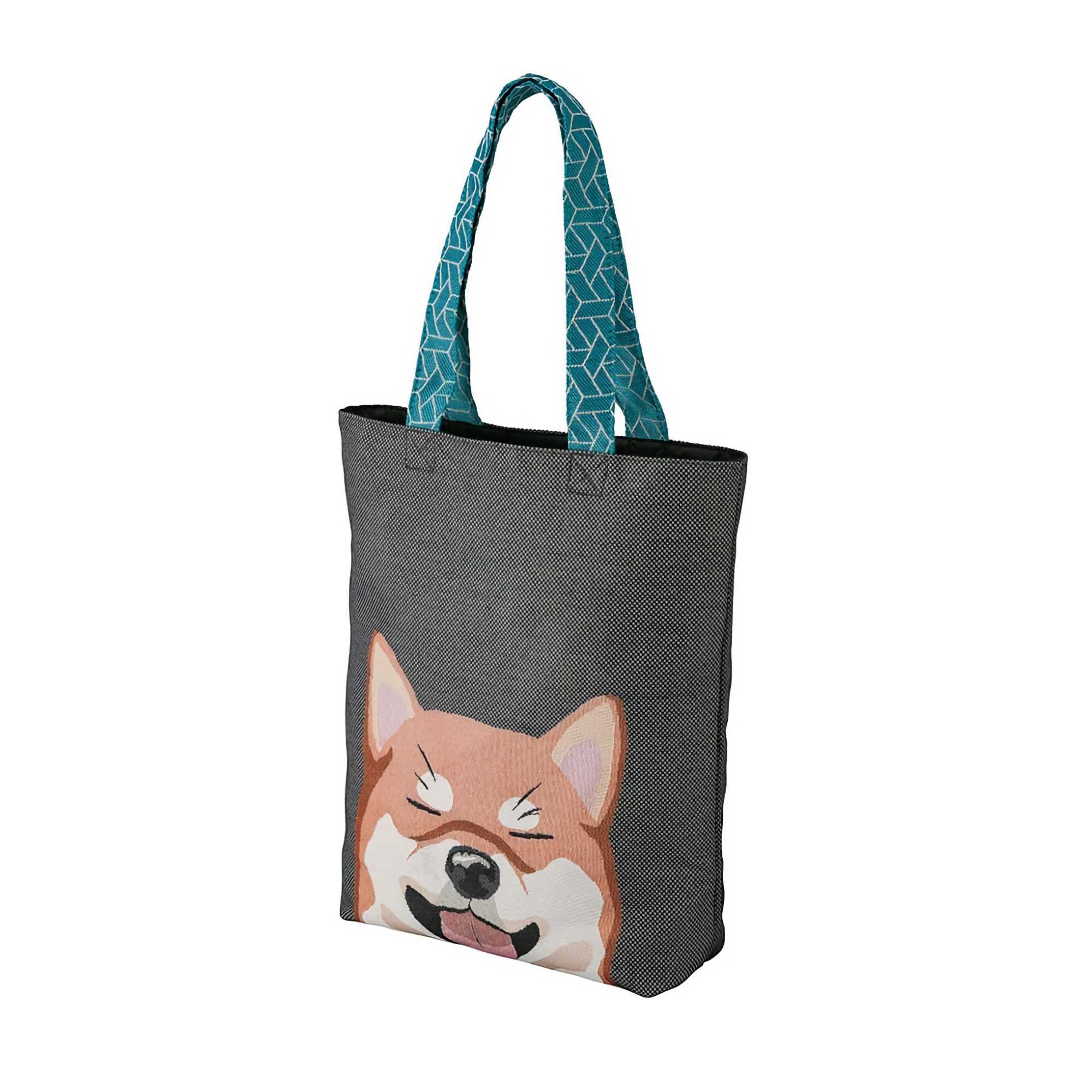 Marushin Wonderful Peace Love Eyes Tote Bag, shiba