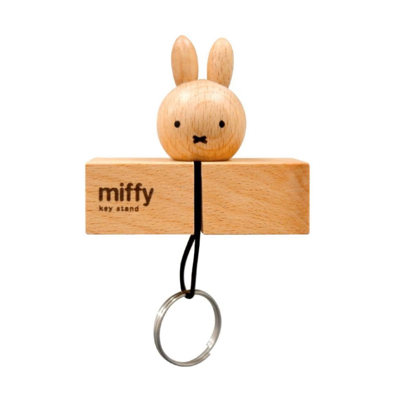 Miffy wooden keyring with magnet stand
